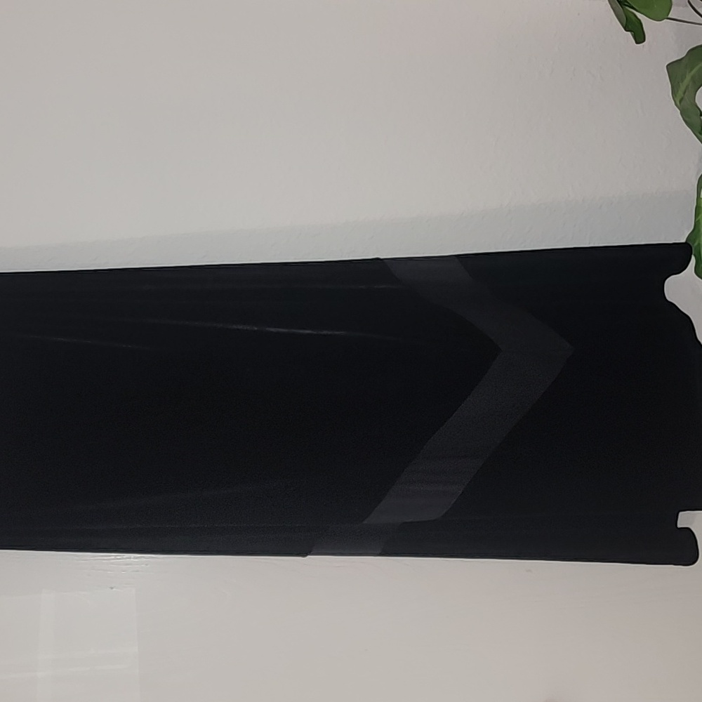 Black Faux Velvet & Chiffon Maxi Skirt
